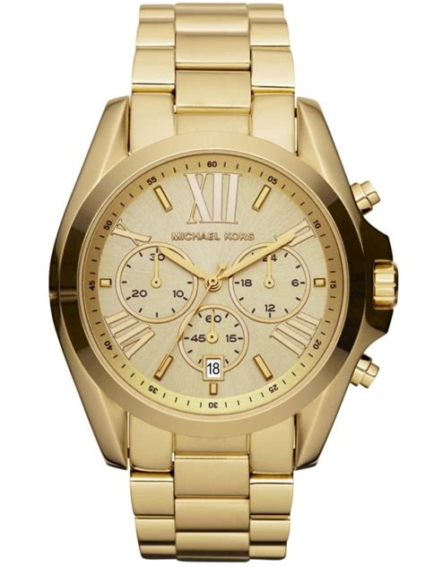 michael kors gold and white bradshaw|Michael Kors bradshaw chronograph.